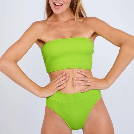 Damski Dół stroju kąpielowego Banana Moon Manha Scrunchy Manhascr-Pom – Zielony