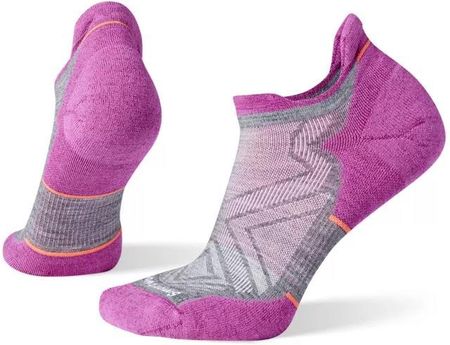 Damskie skarpety Smartwool Run Targeted Cushion Low Ankle Socks Rozmiar skarpet: 34-37 / Kolor: szary/różówy