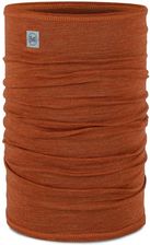 Chusta wielofunkcyjna z wełny merynosów z elementem odblaskowym Buff Merino Lightweight Solid Cinnamon