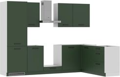 Zdjęcie Zestaw Mebli Kuchennych Asti 280X180 L P Zielony Mat - Międzyrzec Podlaski