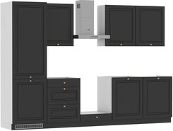 Zdjęcie Zestaw Mebli Kuchennych Bristol 300 L P Czarny Mat - Żelechów
