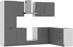 Zdjęcie Zestaw Mebli Kuchennych Bergamo 275X185 L P Grafitowy Mat - Żelechów