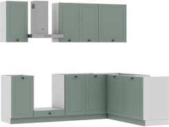 Zdjęcie Zestaw Mebli Kuchennych Bergamo 245X165 L P Miętowy Mat - Płoty