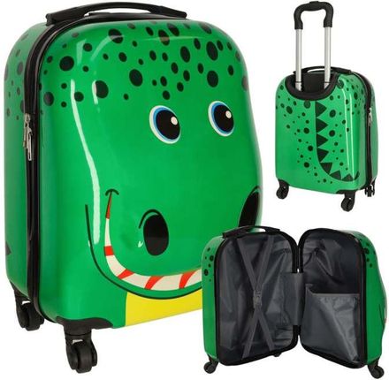 Walizka podróżna dla dzieci bagaż podręczny na kółkach krokodyl