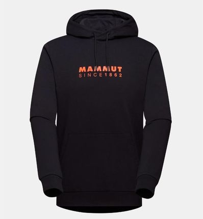 Męska bluza Mammut Mammut ML Hoody Men Logo Wielkość: M / Kolor: czarny/pomarańczowy