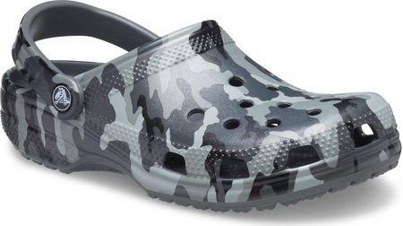 Kapcie Crocs Classic Printed Camo Clog Rozmiar butów (UE): 42-43 / Kolor: szary/czarny