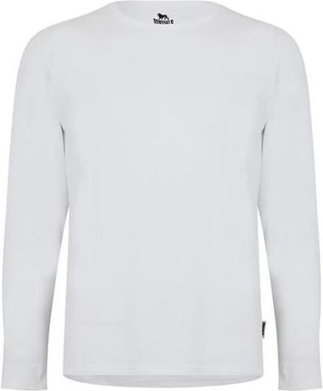Lonsdale T-shirt męski z długim rękawem biały, Rozmiar L