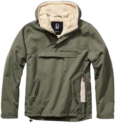 Brandit Windbreaker Jacket Sherpa olive - 4XL