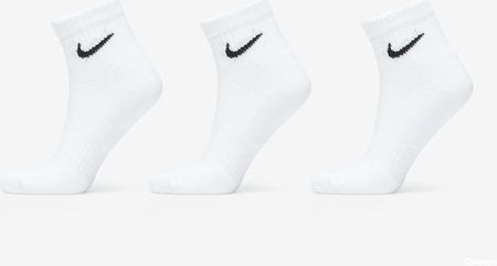 Nike Everyday Cushioned Training Ankle Socks 3-Pack White/ Black