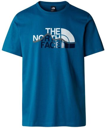 Koszulka The North Face M Mountain Line Tee męska : Kolor - Niebieski, Rozmiar - S