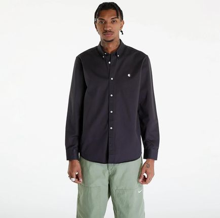 Carhartt WIP Long Sleeve Madison Shirt UNISEX Charcoal/ White