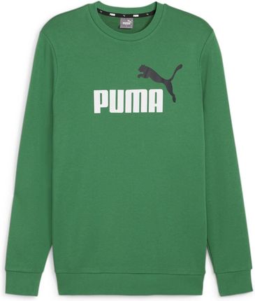 Bluza męska Puma ESS + 2 COL BIG LOGO TR zielona 58676386