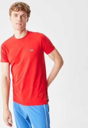 Męska Koszulka z krótkim rękawem Lacoste Tee-Shirt & Turtle Neck Shirt Th0998.240 – Czerwony