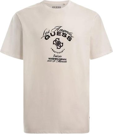 Męska Koszulka z krótkim rękawem Guess SS Bsc Westcoast Logo Tee M3Ri69Kbdk0-G011 – Biały