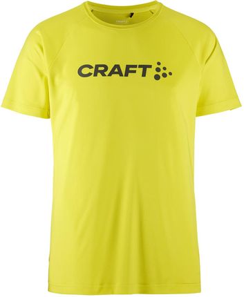 Męska Koszulka z krótkim rękawem Craft Core Essence Logo Tee M 1911786-503000 – Żółty