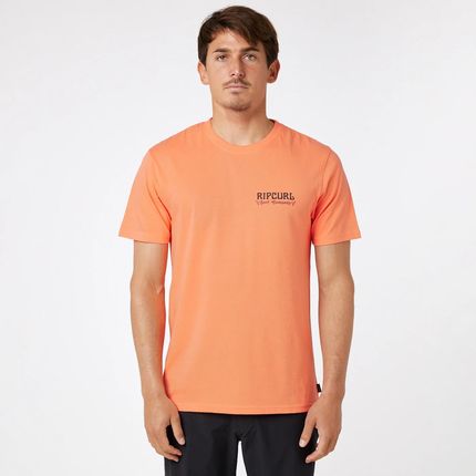 Męska Koszulka z krótkim rękawem Rip Curl F&B Tee 048MTE_165 – Pomarańczowy