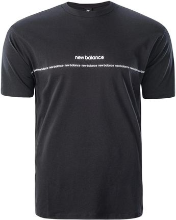Męska Koszulka z krótkim rękawem New Balance NB Essentials Graphic Tee Nbmt23517Bk – Czarny