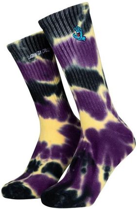 skarpetki SANTA CRUZ - Screaming Mini Hand Sock Purple/Yellow/Black Tie Dye (PURPLE YELLOW BLACK ) r