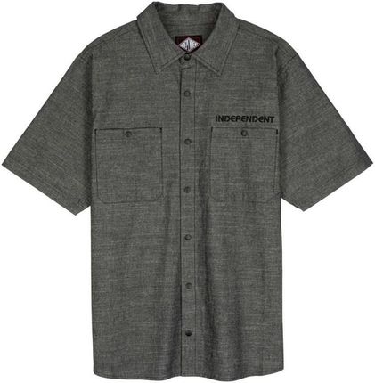 koszula INDEPENDENT - Groundwork S/S Shirt Black Chambray (BLACK CHAMBRAY) rozmiar: L