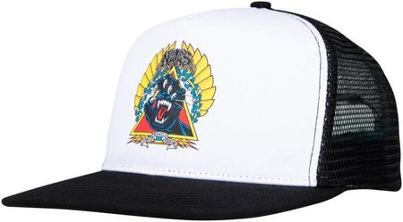 czapka z daszkiem SANTA CRUZ - Natas Screaming Panther Cap White/Black (WHITE BLACK) rozmiar: OS