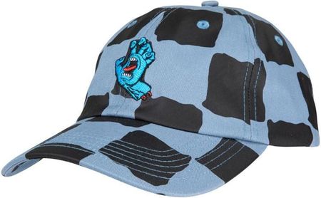 czapka z daszkiem SANTA CRUZ - Screaming Mini Hand Cap Dusty Blue Check (DUSTY BLUE CHECK) rozmiar: