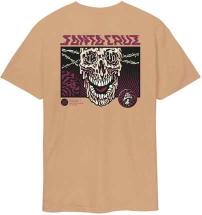 koszulka SANTA CRUZ - Toxic Skull T-Shirt Taupe (TAUPE) rozmiar: L