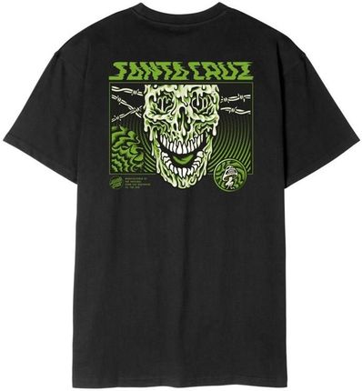 koszulka SANTA CRUZ - Toxic Skull T-Shirt Black (BLACK) rozmiar: L