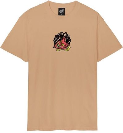 koszulka SANTA CRUZ - Delfino Devil Mask Front T-Shirt Taupe (TAUPE) rozmiar: L