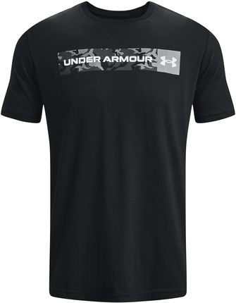 Koszulka męska Under Armour Camo Chest Stripe SS Wielkość: L / Kolor: czarny/biały