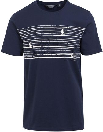 Koszulka męska Regatta Cline VIII Rozmiar: XL / Kolor: niebieski/biały
