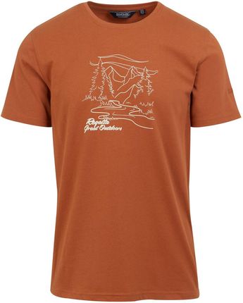 Koszulka męska Regatta Cline VIII Rozmiar: XXL / Kolor: brązowy