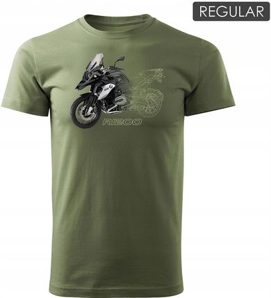 Koszulka motocyklowa na motor Bmw Gs R 1200 męska z motocyklem GS1200