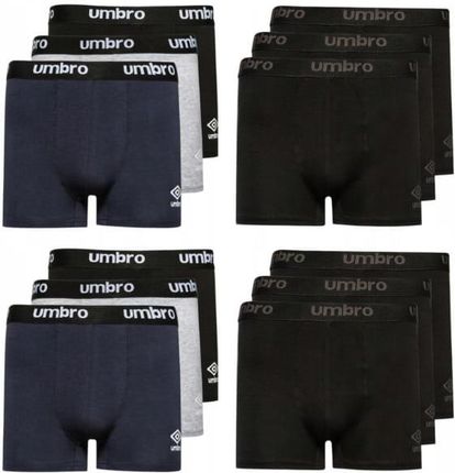 Bokserki majtki Umbro Blackford 12-PACK  UL122BOX-90003-90001 (M)