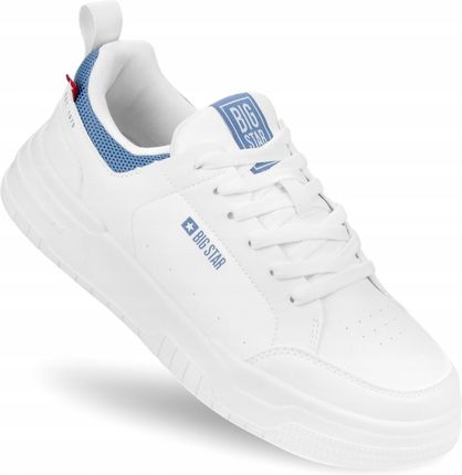 Buty sportowe trampki męskie Big Star sneakersy białe skórzane NN174150 45