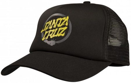 czapka z daszkiem SANTA CRUZ - Mako Dot Meshback Cap Black  Black (BLACK  BLACK) rozmiar: OS