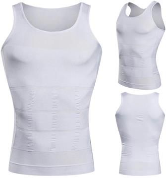 Podkoszulek koszulka wyszczuplająca biały XL męska