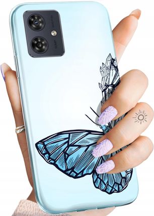 Hello Case Etui Do Motorola Moto G54 5G Motyle Butterfly Barwne Obudowa Case