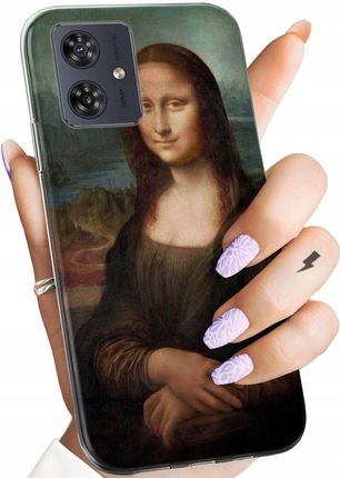 Hello Case Etui Do Motorola Moto G54 5G Leonardo Da Vinci Mona Łasiczka Obudowa