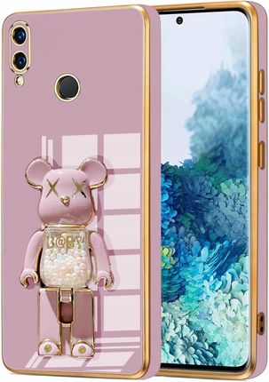 Itel Etui Glamour Do Huawei P Smart 2019 Bear Uchwyt Miś Silikon Case 6D Szkło