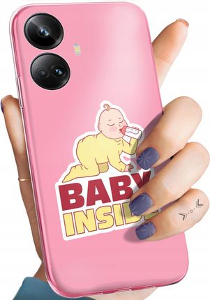 Hello Case Etui Do Realme 10 Pro Plus 5G Ciążowe Pregnant Baby Shower Obudowa