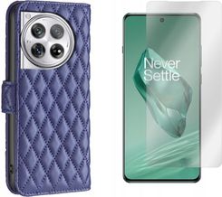 Gsm Hurt Etui Do Oneplus 12 5G Smart Soft Granatowe Pokrowiec Obudowa Case I Szkło