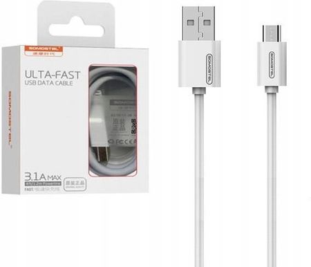 Myphone Kabel Usb Micro 3A Somostel Biały 3100Mah Quick Charger 1.2M Powerline Sms-