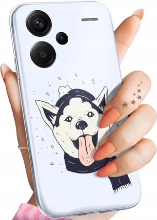 Hello Case Etui Do Xiaomi Redmi Note 13 Pro Plus 5G Husky Psy Pieski Obudowa