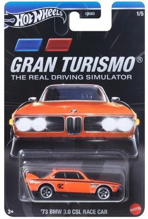 Hot Wheels Gran Turismo 1/5 '73 Bmw 3.0 Csl Race Car GDG83 HRV63