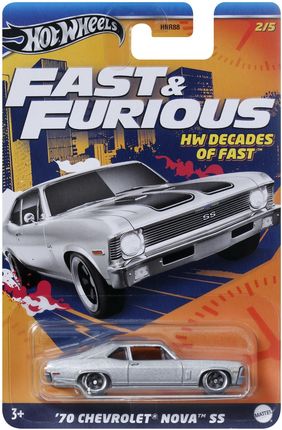Hot Wheels Fast & Furious Hw Decades Of 70' Chevrolet Nova HNR88 HRW42