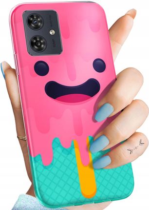 Hello Case Etui Do Motorola Moto G54 5G Candy Cukierki Słodycze Słodkie Obudowa