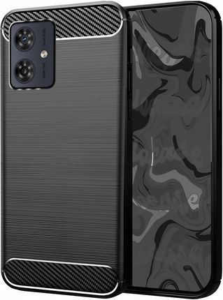 Hello Case Etui Do Motorola Moto G54 5G Pancerne Karbon Case Czarne