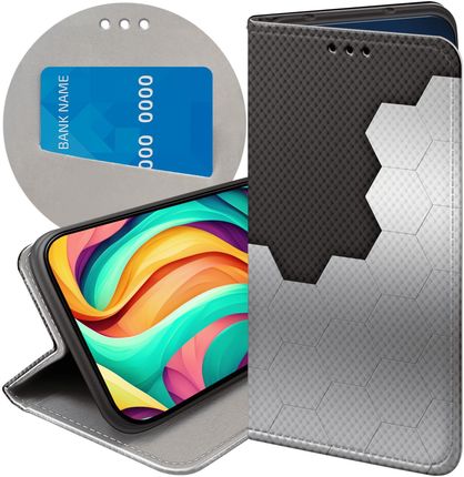 Hello Case Etui Z Klapką Do Xiaomi 14 Pro Szare Metallic Grey Futerał Pokrowiec