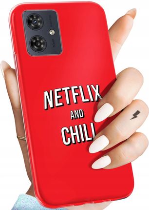Hello Case Etui Do Motorola Moto G54 5G Netflix Seriale Filmy Kino Obudowa Case