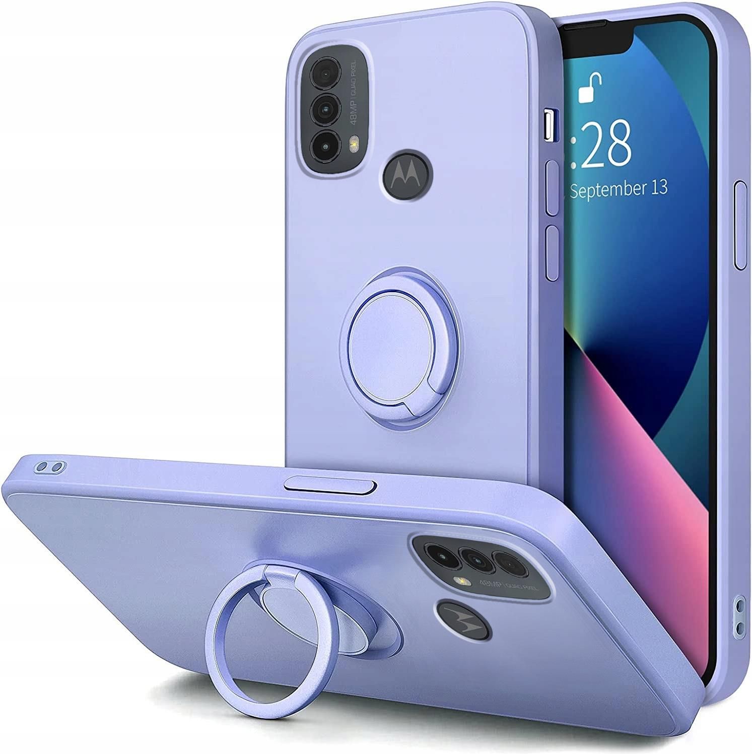Funda Para Moto E20/e30/e40 Con Anillo Soporte mica cuerda | Meses sin